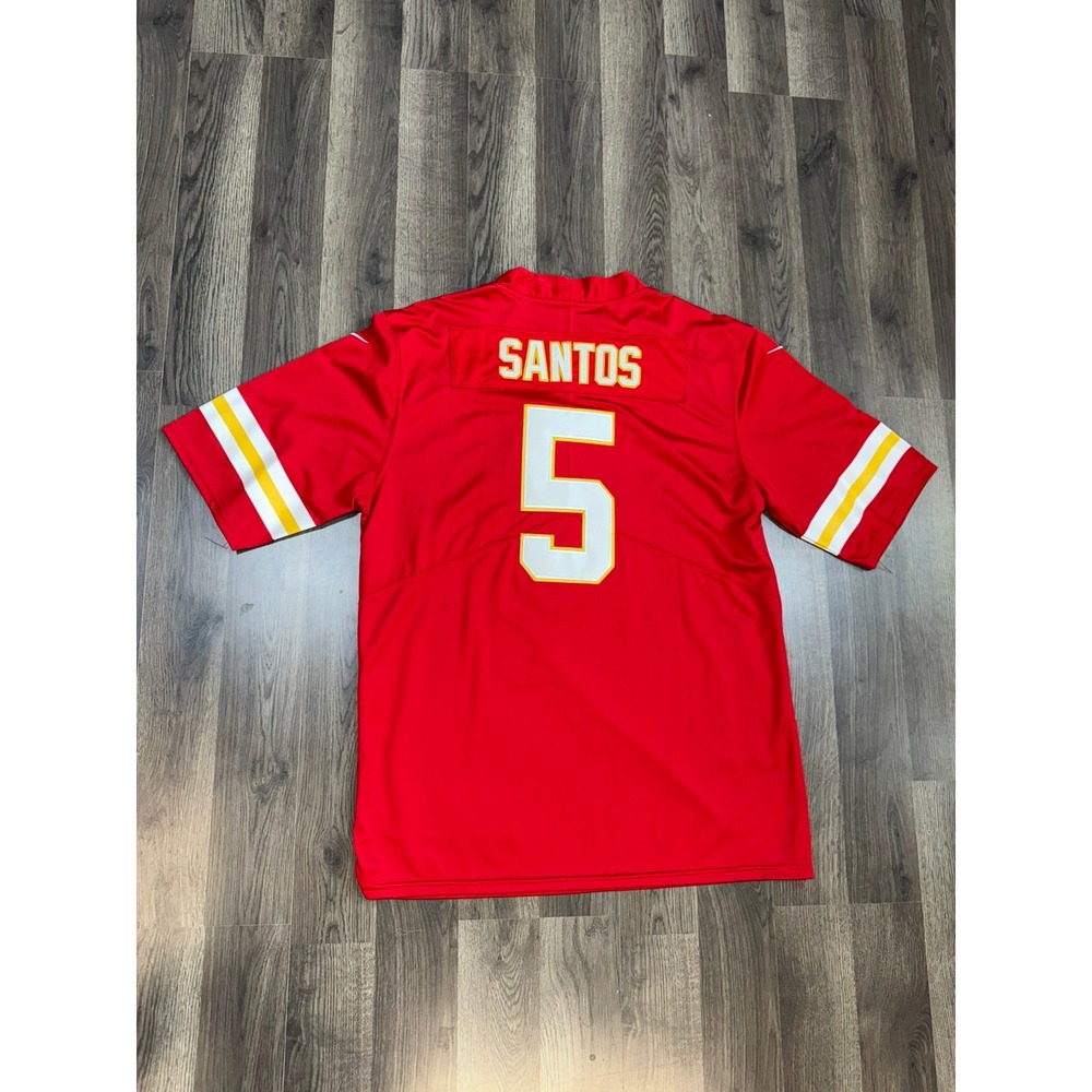 Nike NFL Kansas City Chiefs Cairo Santos 5 Jersey Red Mens XXL Stitched SKU201